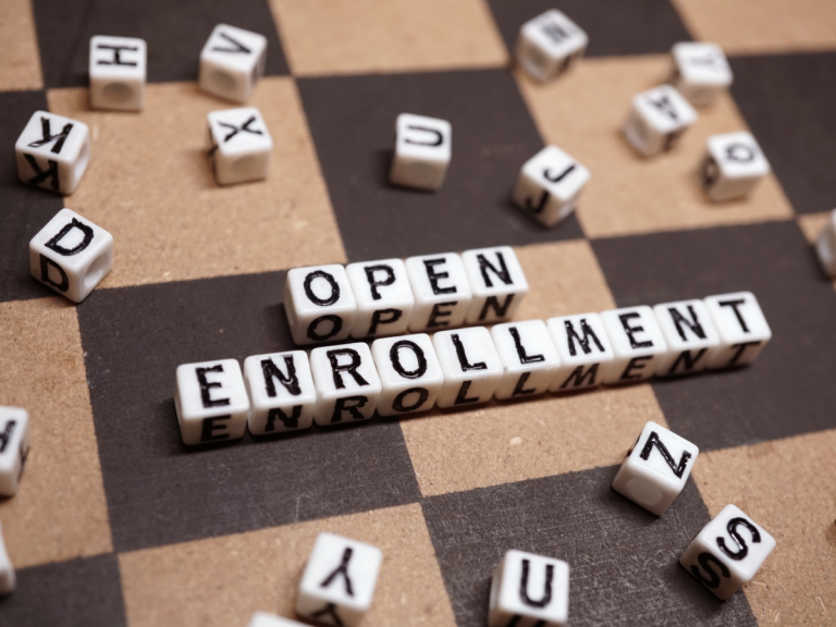 open enrollment scrabble tiles